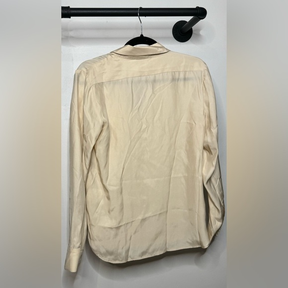 Reformation Sky Silk Blouse Ivory - Picture 8 of 8